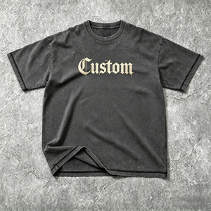 <span class=keywords><strong>T</strong></span>-<span class=keywords><strong>shirt</strong></span> vierge ample et oversize pour <span class=keywords><strong>homme</strong></span>, style vintage et graphique, OEM ODM, pour impression de marque, vente en gros - Product Image 2