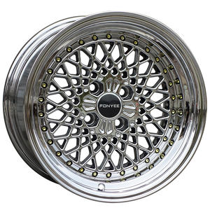 F99534 BB Sport 14 15 16 17 18 19 Pouces 4x100/114.3 5x112/120 Jantes en Alliage Chromées à Déport Profond pour <span class=keywords><strong>BMW</strong></span> Subaru Volkswagen - Product Image 1