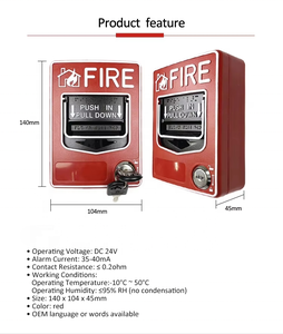 Abs Waterproof Resettable Fire Manual Call Point Wholesale Emergency Manual Alarm System for Fire Safety Projects - Product Image 4