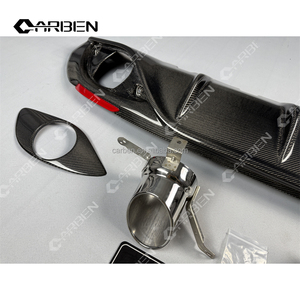 Nuevo Difusor Trasero de Fibra de Carbono, Kit de Escape y Carrocería, Compatible con <span class=keywords><strong>Alfa</strong></span> <span class=keywords><strong>Romeo</strong></span> Giulia, Kit de Mejora 2016-<span class=keywords><strong>2022</strong></span> - Product Image 6