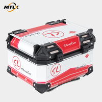 Fabricant chinois MTLX X7 36L, coffre de moto en alliage d'aluminium, étanche, rangement pour casque, bagages arrière pour scooter