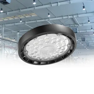 IP65 laimp 110lm/w pencahayaan bengkel linier gudang untuk gym ufo led high bay 100w 150w 200w