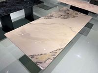 Nouvelles pieds de table de luxe en acier inoxydable poli sur mesure pour comptoirs en granit et marbre