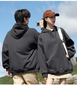 Fabricante personalizado de las mujeres recortadas sudaderas con capucha de impresión de logotipo personalizado de diseño de gran tamaño sudaderas con capucha unisex con alta calidad - Product Image 3