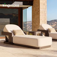 Muebles de Exterior para Hotel, Sofá Chaise Lounge, Juego de Chaise Lounge para Playa y Piscina, Tumbona de Jardín, Tumbona para Tomar el Sol, Cama de Patio