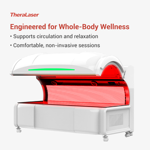 Lit de thérapie LED infrarouge proche (NIR) avec chambre de réadaptation à 360° °   Couverture corporelle complète pour la relaxation et le soulagement de la douleur - Product Image 2