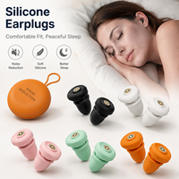 Bouchons d'oreilles ergonomiques en silicone anti-bruit 34 dB avec coussinets d'air pour chambre et bureau, anti-ronflement, avec étui de rangement