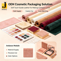 Jemery Luxury Suede Silicone Leather Car Decoration Metallic Stretch Cover Material OEM