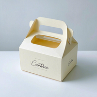 Petites mini boîtes à gâteaux exquises personnalisées emballage de 10 pouces 12 pouces avec fenêtre transparente
