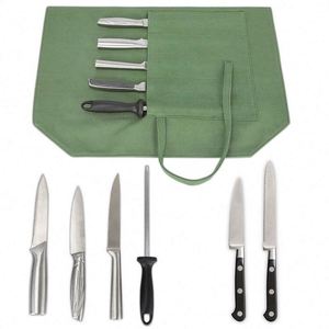 Organisateur de couteaux en toile cirée, étui à couteaux de chef, vente en gros d'usine BSCI, produit très demandé - Product Image 5