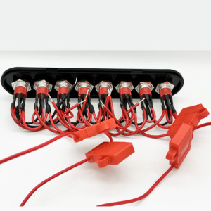 Chất lượng cao 12V LED tròn không thấm nước bằng thép không gỉ kim loại push <span class=keywords><strong>button</strong></span> bảng chuyển đổi cho xe - Product Image 4