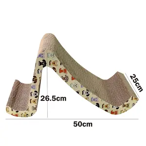 Mode desain unik cakar kucing dengan kertas horoskop bergelombang dan kardus ruang santai terbuat dari wol dan kertas kotoran kucing - Product Image 4