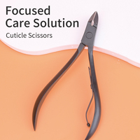 Ensemble de manucure et de pédicure en acier inoxydable de qualité supérieure de couleur noire Kit de coupe-ongles luxueux avec caractéristiques communes