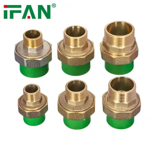 IFAN Wholesale Brass Fitting Plastic PPR Fittings União De Montagem De Água De Cor Personalizada