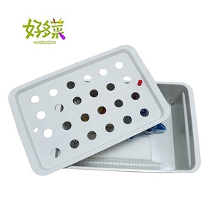 HAODUOCAI Indoor Hydroponics System Grower <b>Kit</b> DWC <b>DIY</b> Watering Plant Cloner Polypropylene 41x26x14cm - Product Image 1
