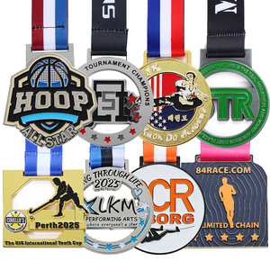 Medaglia Sportiva in Lega di Zinco 3D Personalizzata con Logo, Premio per Calcio, Basket, Nuoto, Corsa, Produzione all'Ingrosso - Product Image 1