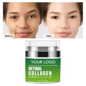 Da thắt chặt sáng Retinol nhãn hiệu riêng phục hồi dưỡng ẩm tự nhiên hữu cơ chống nhăn da nhờn mặt kem