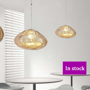 Lustre en verre nuage créatif nordique, simple, pour <span class=keywords><strong>restaurant</strong></span>, escalier, hall d'hôtel, bureau de vente, bar, décoration - Product Image 2
