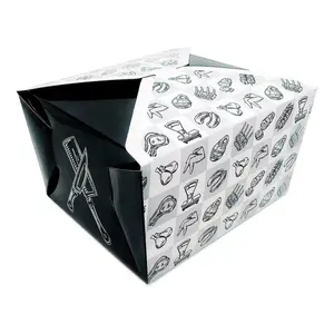 Tomar recipientes de alimentos tirar caixas caixa de embalar papel de embalar reciclável rápido comida aceitar oem