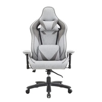 Dragon War Luxury XXL grande taille mousse moulée cadre en acier gris couleur pivotant 4d accoudoir chaise de jeu