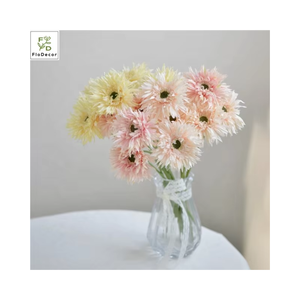 Mới Đến Barberton Daisy Lụa Nhân Tạo Hoa Đồng Tiền Hoa Duy Nhất Thân Cây Cho Đám Cưới Đảng Trang Trí Nội Thất - Product Image 1