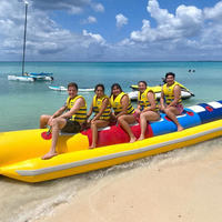 Bateau banane gonflable remorquable pour 3 à 8 personnes, équipement aquatique pour jeux aquatiques