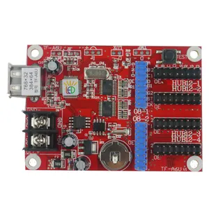 Controlador de led 1280*16 TF-S6UW0 2 * hub12 wifi, placa de controle para p10, tela led de cor única