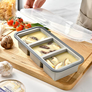 Recipiente de Almacenamiento de Alimentos de Silicona Multiusos <span class=keywords><strong>Besafe</strong></span> para Cocina, Apto para Microondas y Congelador, Organizador de Despensa para Alimentos Secos con Tapa - Product Image 2