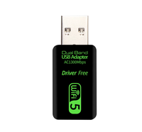 WIFI 5 Driver gratis AC1300 TARJETA WIFI 1300Mbps Banda dual 5GHz 802.11ac Tarjeta de red inalámbrica externa para PC en stock