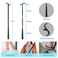 Gaixie Dressing Help : Kits d'aide à l'enfilage des chaussettes et chausse-pieds multifonction, portables et durables