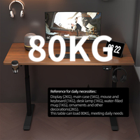 Cadre de bureau moderne à double moteur électrique réglable en hauteur avec levage rapide pour une utilisation assise-debout dans l'appartement de la maison