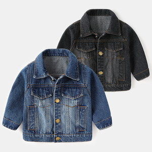 Chaqueta vaquera para niños pequeños, ropa de abrigo informal para primavera y otoño, diseño con botones, abrigo cómodo y moderno para niños pequeños, uso diario - Product Image 1