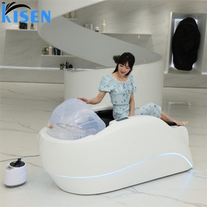 Kisen Professional Shampoo <b>Bed</b> for Hair Salon Shampoo <b>Bed</b> with Pedicure Hair Washing Chair Shampoo <b>Bed</b> with Leather - Product Image 1