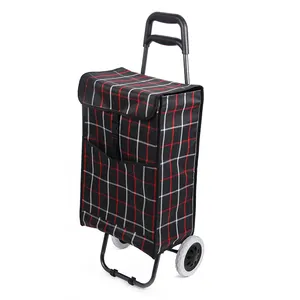 शॉपिंग ट्रॉली बैग foldable बंधनेवाला शॉपिंग बाजार ट्राली गाड़ी