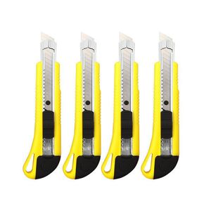 Utility Knife Yellow Stainless Steel Blade Craft Industrial Use - Product Image 1