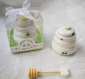 <span class=keywords><strong>Pot</strong></span> à <span class=keywords><strong>miel</strong></span> en céramique avec ventouse en bois, pour fête <span class=keywords><strong>de</strong></span> mariée, <span class=keywords><strong>cadeau</strong></span> pour les invités, <span class=keywords><strong>mariage</strong></span> - Product Image 5