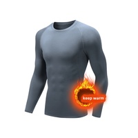 Haute qualité automne hiver Fitness à manches longues Compression pantalons chauds hommes confortable couche de base ensembles
