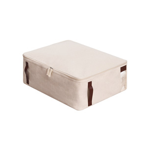 Clothing Organizer Quilt <b>Storage</b> Bag Rectangle 100% Cotton Large Capacity Bedroom Use - Product Image 2