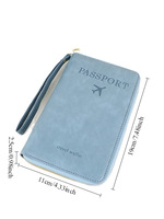 Nouvelle Collection 2026 : Porte-Passeport Long en Cuir PU RFID, Organisateur de Billets d'Avion, Étui de Voyage Multifonctionnel à Fermeture Éclair