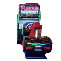 Machine de jeu d'arcade de course automobile à monnayeur, simulateur d'amusement intérieur