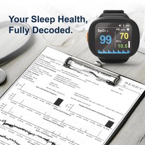 Moniteur de sommeil, <span class=keywords><strong>appareil</strong></span> de surveillance de la pression artérielle et de l'<span class=keywords><strong>oxygène</strong></span> sanguin, détection d'apnée, Bluetooth, écran OLED couleur - Product Image 6