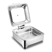 Chauffe-plats électrique en acier inoxydable pour buffet, empilable, pour hôtels et restaurants