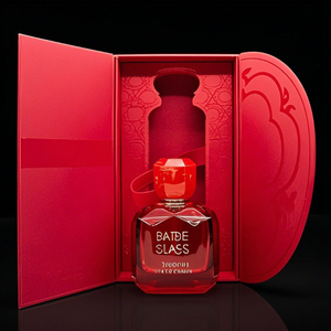 Luxury Arabic Irregular Perfume Bottle <b>Empty</b> Crimp Pump Sprayer 30ml 50ml 100ml Glass Red Perfume Bottle with <b>Gift</b> <b>Box</b> - Product Image 1