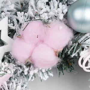 Jintai卸売価格販売在庫あり人気デザイン40cmクリスマス窓ドア吊り下げ装飾人工花輪