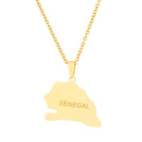 Collier avec pendentif carte de la Tunisie et noms des villes, bijoux tunisiens, Tunisie, hommes, femmes, filles