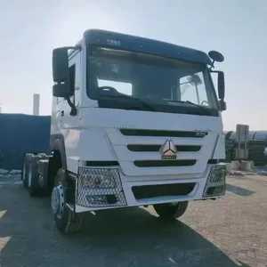 Gebruikte Toonaangevende Merk Howo Sinotruk Kwaliteit Tractor Trucks 371 375 420pk 12 Banden 6*4 Oplegger Truck