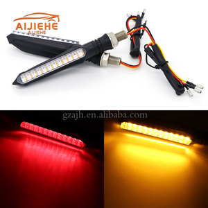 12V xe điện xe đạp chuyển tín hiệu ánh sáng hổ phách xe máy Đèn Flash động chuỗi nhấp nháy chỉ số - Product Image 5