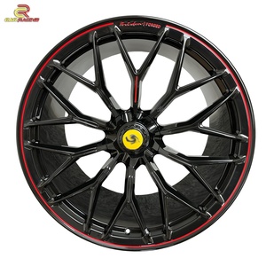 ปรับแต่งล้อแม็กซ์สีดำขอบแดง อลูมิเนียมอัลลอยด์ สำหรับรถยนต์ ขนาด 19 นิ้ว 20 นิ้ว 21 นิ้ว 22 นิ้ว 23 นิ้ว สำหรับ Ferrari 488 - Product Image 1