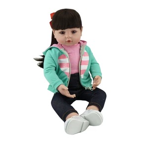 Venta caliente moda chica muñeca 48cm silicona y cuerpo de tela Reborn Baby Doll Nueva simulación de silicona suave Reborn Baby Doll - Product Image 6