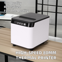 Printer penerimaan termal 200 m/s kecepatan tinggi 80mm IOS kompatibel gaya warna LAN/RS232/USB kabel WiFi nirkabel kecepatan tinggi
